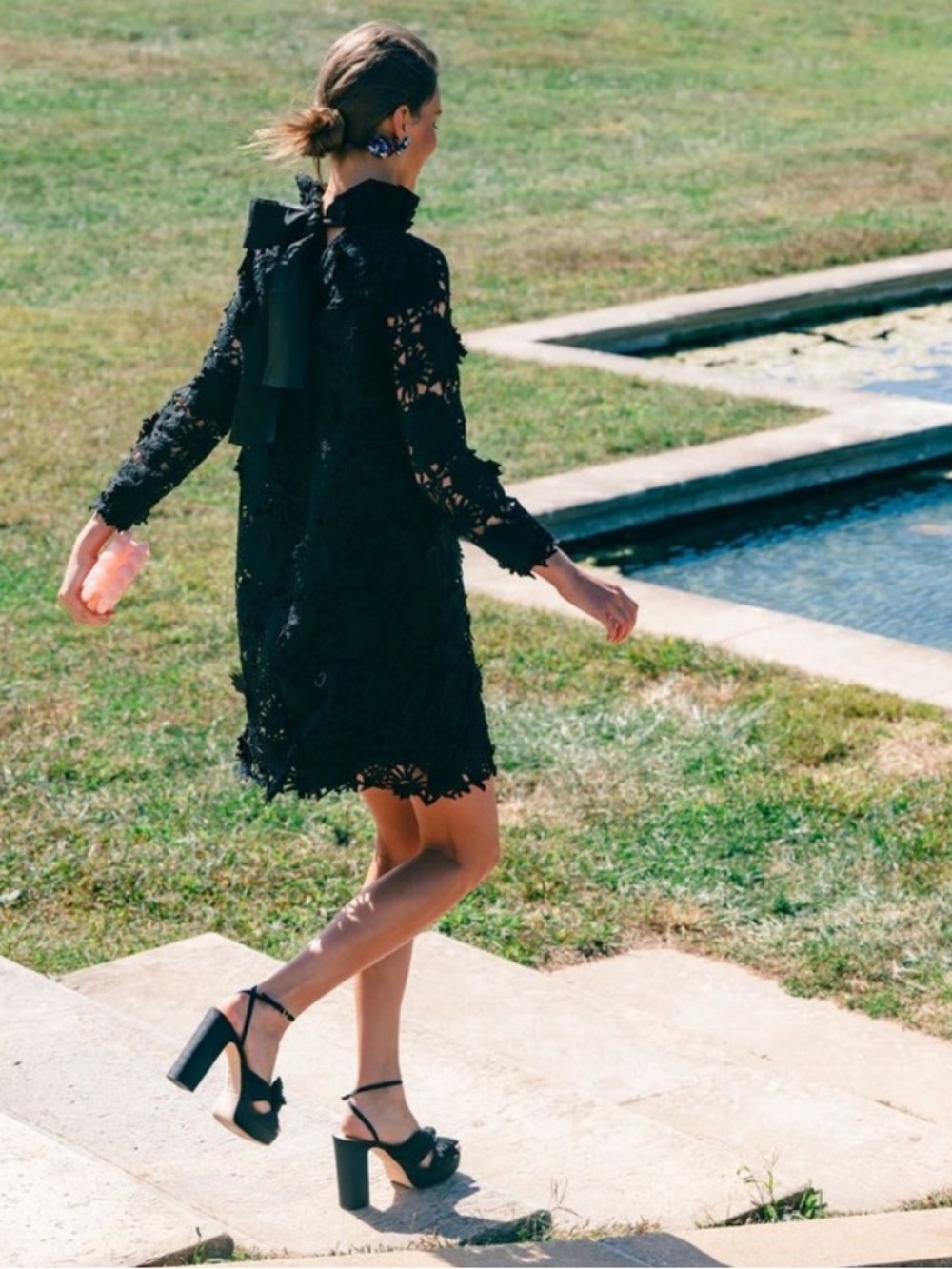 Tuckernuck Guipure Lace Daphne Dress Black Size S - Picture 16 of 16